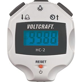 Digitalni števec obiskovalcev Voltcraft, na vrhu števca trije gumbi za upravljanje