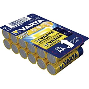 Komplet alkalnih baterij  Varta, 12 kosov, 1,5V, mignon (AA) velikosti v embalaži