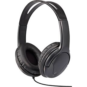 Naglavne slušalke v črni barvi z mehkimi blazinicami za ušesa 