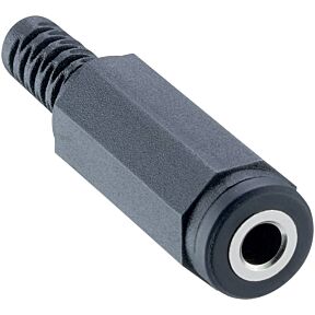 Avdio kabelska vtičnica, 3.3 mm, v črni barvi