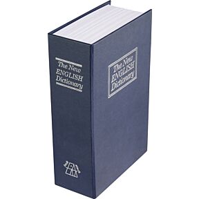 Sef v obliki knjige/ slovarja, modre barve