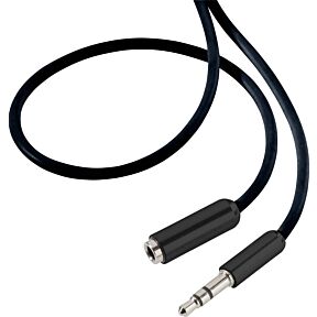Avdio kabel AUX 3,5mm stereo vtič/vtičnica 1m SpeaKa