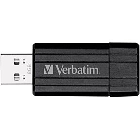 USB ključ 8GB USB 2.0 črn Pin Stripe 49062 Verbatim