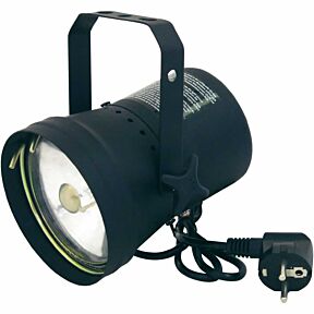 Reflektor Eurolite s halogensko žarnico s kablom za priklop na euro vtičnico in nosilcem za montažo