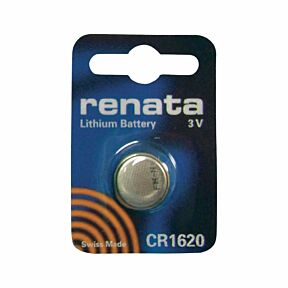 Gumbna baterija CR1620 v embalaži, Renata