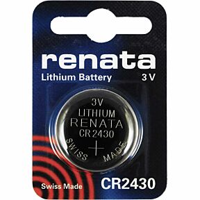 Gumbna baterija CR2430 v originalni embalaži, proizvajalec Renata