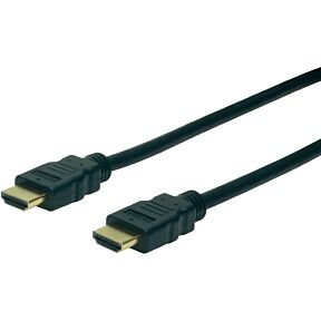 HDMI priključni kabel 10m črn, na beli podlagi