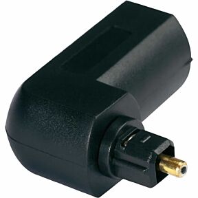 Kotni adapter za optični kabel, v črni barvi