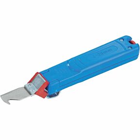 Nož za snemanje kabelske izolacije 4mm² - 28mm² , v modri barvi na beli poodlagi