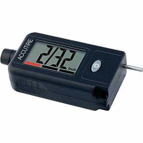 Digitalni merilnik pritiska/globine profila pnevmatik, v črni barvi in LCD prikazovalnikom, z gumbom za vklop in izklop